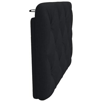 Hoofdbordkussen 90 cm stof zwart 5