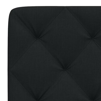 Hoofdbordkussen 90 cm stof zwart 7