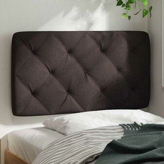 Hoofdbordkussen 90 cm stof donkerbruin 3