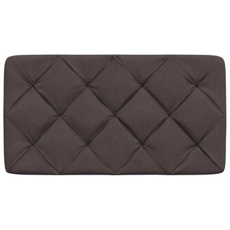 Hoofdbordkussen 90 cm stof donkerbruin 4