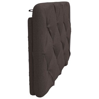 Hoofdbordkussen 90 cm stof donkerbruin 5
