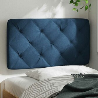 Hoofdbordkussen 90 cm stof blauw 3
