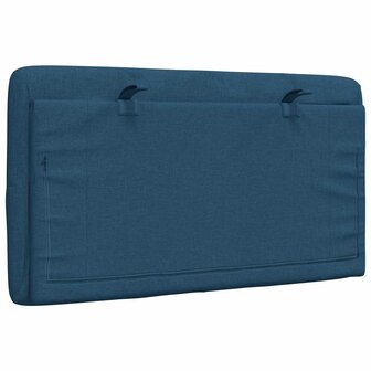 Hoofdbordkussen 90 cm stof blauw 6