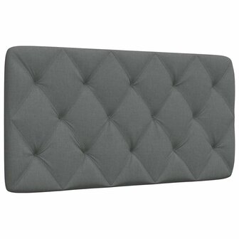 Hoofdbordkussen 100 cm stof donkergrijs 1