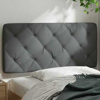 Hoofdbordkussen 100 cm stof donkergrijs 3