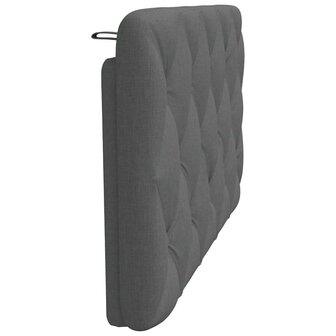 Hoofdbordkussen 100 cm stof donkergrijs 5