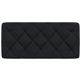 Hoofdbordkussen 100 cm stof zwart 4