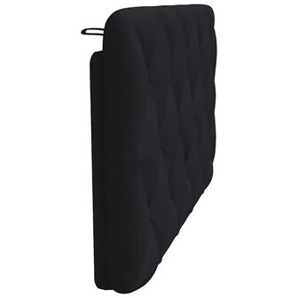 Hoofdbordkussen 100 cm stof zwart 5