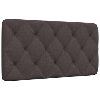Hoofdbordkussen 100 cm stof donkerbruin 1