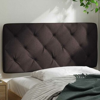 Hoofdbordkussen 100 cm stof donkerbruin 3