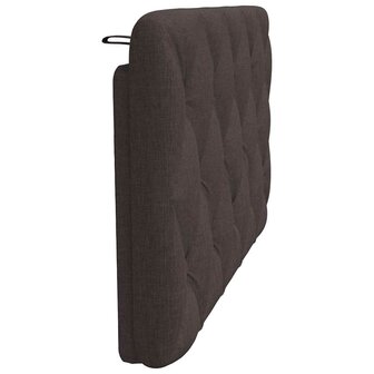 Hoofdbordkussen 100 cm stof donkerbruin 5