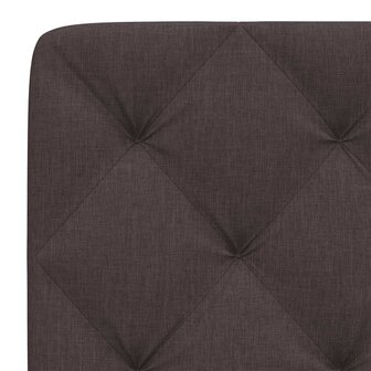 Hoofdbordkussen 100 cm stof donkerbruin 7