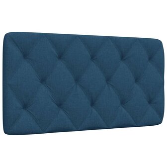 Hoofdbordkussen 100 cm stof blauw 1