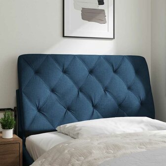 Hoofdbordkussen 100 cm stof blauw 2