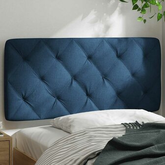 Hoofdbordkussen 100 cm stof blauw 3