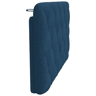 Hoofdbordkussen 100 cm stof blauw 5