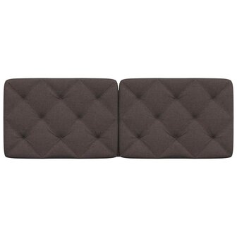 Hoofdbordkussen 120 cm stof donkerbruin 4