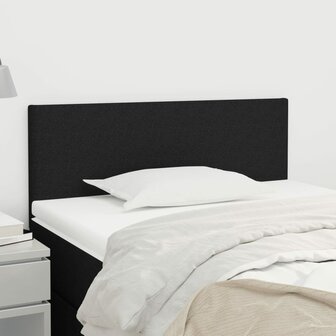 Hoofdbord 80x5x78/88 cm stof zwart 1