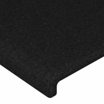 Hoofdbord 80x5x78/88 cm stof zwart 4