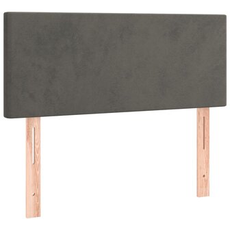 Hoofdbord 80x5x78/88 cm fluweel donkergrijs 2