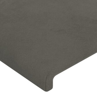 Hoofdbord 80x5x78/88 cm fluweel donkergrijs 4
