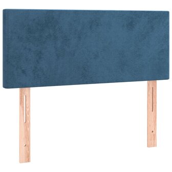 Hoofdbord 80x5x78/88 cm fluweel donkerblauw 2