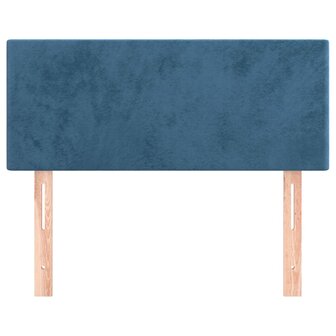 Hoofdbord 80x5x78/88 cm fluweel donkerblauw 3