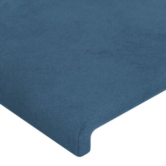 Hoofdbord 80x5x78/88 cm fluweel donkerblauw 4