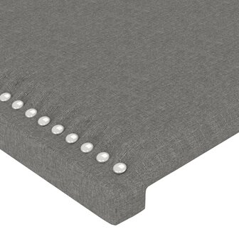 Hoofdbord 80x5x78/88 cm stof donkergrijs 4
