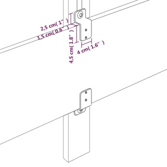 Hoofdbord 80x5x78/88 cm stof donkergrijs 6