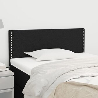 Hoofdbord 80x5x78/88 cm stof zwart 1