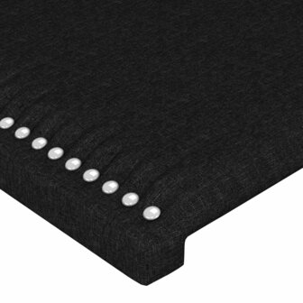 Hoofdbord 80x5x78/88 cm stof zwart 4