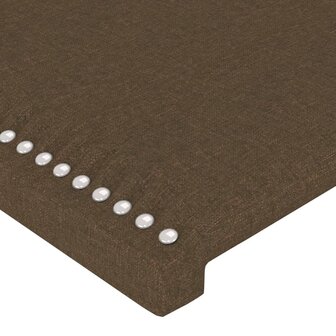 Hoofdbord 80x5x78/88 cm stof donkerbruin 4