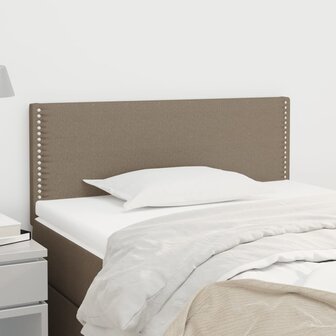 Hoofdbord 80x5x78/88 cm stof taupe 1