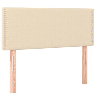 Hoofdbord 80x5x78/88 cm stof cr&egrave;mekleurig 2