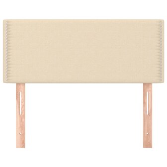 Hoofdbord 80x5x78/88 cm stof cr&egrave;mekleurig 3