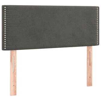 Hoofdbord 80x5x78/88 cm fluweel donkergrijs 2