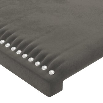 Hoofdbord 80x5x78/88 cm fluweel donkergrijs 4