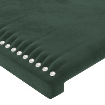 Hoofdbord 80x5x78/88 cm fluweel donkergroen 4