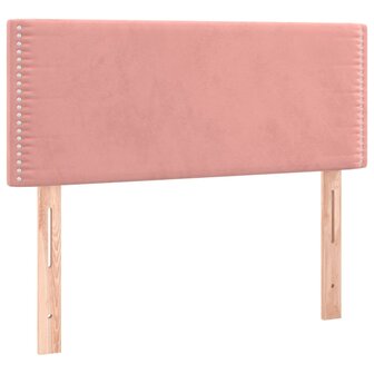 Hoofdbord 80x5x78/88 cm fluweel roze 2