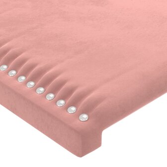 Hoofdbord 80x5x78/88 cm fluweel roze 4
