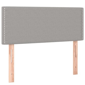 Hoofdbord 100 x 5 x 78/88 cm stof lichtgrijs 2