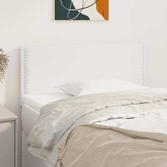 Hoofdbord 100x5x78/88 cm kunstleer wit 1