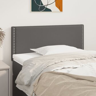 Hoofdbord 100x5x78/88 cm kunstleer grijs 1