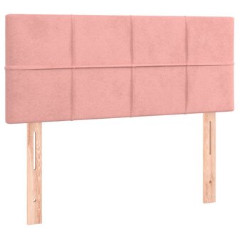 Hoofdbord 80x5x78/88 cm fluweel roze 2