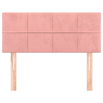 Hoofdbord 80x5x78/88 cm fluweel roze 3