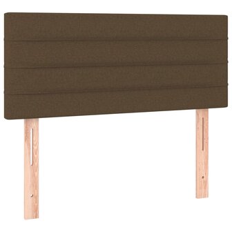 Hoofdbord 80x5x78/88 cm stof donkerbruin 2