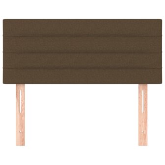 Hoofdbord 80x5x78/88 cm stof donkerbruin 3