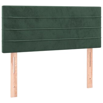 Hoofdbord 80x5x78/88 cm fluweel donkergroen 2