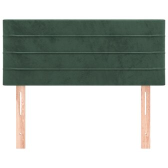 Hoofdbord 80x5x78/88 cm fluweel donkergroen 3